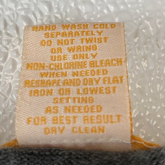 Sweet Romeo Womens Pullover Short Gray Crewneck Acrylic 3/4 Sleeve Sweater XL - Picture 3 of 6